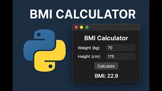 Python BMI Calculator Tutorial Beginner Friendly Project Day 2
