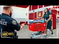 When Cops CATCH Woman Stealing an Entire Cart From Target LIVE