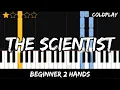 Lagu Coldplay - The Scientist - Easy Beginner Piano Tutorial - For 2 Hands