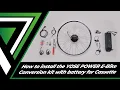 How to install the YOSE POWER E-Bike Conversion kit with battery for Cassette