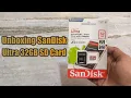 Unboxing SanDisk Ultra 32GB SD Card Reviews of SanDisk Ultra 32GB SD Card