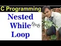 C program Nested While loop Hindi Jayesh Umre