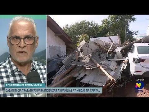 Rompimento de reservatório: Casan inicia tratativas para indenizar as famílias atingidas