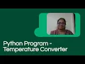 Temperature Converter Celsius to Fahrenheit Python Teacher training program PictoBlox