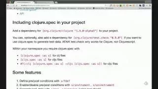 Intro to clojure spec