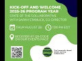 Collaborative Kick-off and welcome to 2025-26 program year August 28 2025