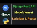 Django Rest Framework API ModelViewSet and Routers With Serializer