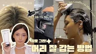 머리만 잘 감아도 탈모를 막아요! 머리 감는 법 / 잘못된 예시 / 두피도 피부다!