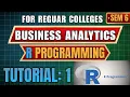 Business Analytics R Programming Tutorial DU B Com Hons NEP Complete R for Beginners