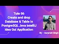 Create and drop database and table in postgreSQL Java IntelliJ Idea Gui Application