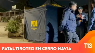 Fatal tiroteo en Cerro Navia: dos muertos y un herido