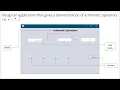 Design an application to perform arithmetic operations