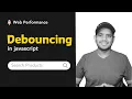 Debouncing in JavaScript Frontend Interview Question Tamil Velmurugan MG VMG