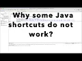 Why some Eclipse shortcut keys do not work on my Mac