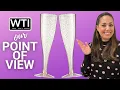 Our Point of View on Munfix Gold Glitter Champagne Flutes From Amazon