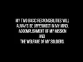 THE CREED OF NON-COMMISSIONED OFFICER NCO CREED US ARMY