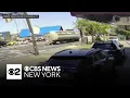 shows fuel tanker truck overturn near Queens-Nassau County border