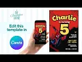 Spider Man Birt ay Invitation Canva Template B001 Digital Download