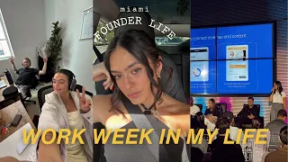 FOUNDER LIFE Living in Miami Miami Tech Week pitching my startup to investors and more