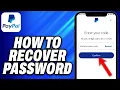 How To Recover Paypal Password - Easy Fix