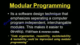 155 Modular Programming