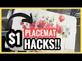YOU WON T BELIEVE WHAT I MADE USING 1 PLACEMATS PLACEMAT CRAFT HACKS