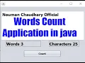 Words Count Application In Java GUI Java GUI Urdu Hindi