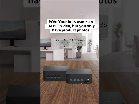 POV: When your boss wants an "AI PC" video but you only have photos… 😂