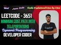 Minimum Cost Path with Teleportations LeetCode 3651 DP Java Code Developer Coder