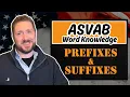 Practice Questions for Mastering Prefixes Suffixes ASVAB Word Knowledge