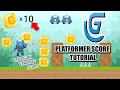 GDevelop 5 platformer score tutorial