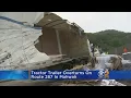 Tractor Trailer Flips On Route 287 In Mahwah