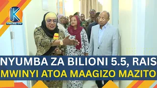 HIZI NDIZO NYUMBA ZA BILIONI 5.5, RAIS MWINYI ATOA MAAGIZO MAZITO  KWA WIZARA NA ZHC