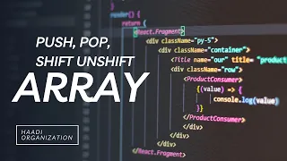 JavaScript Array Modification Mastering push pop shift and unshift Methods