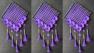 Easy Paper Flower Wall Hanging | How to Make Wall Decor with Color Paper ||