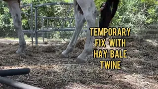Round hay bale feeder