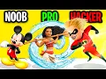 Download Lagu NOOB vs PRO vs HACKER In DISNEY HEROES BATTLE MODE APP GAME! (ALL CHARACTERS UNLOCKED!?)