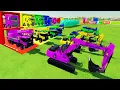 Download Lagu TRANSPORT VAN KLEURRIJKE PC-210 GRAAFMACHINE, SCANIA KRAANWAGEN NAAR GARAGE MET VLAKKE OPLEGGER