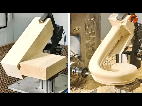 Download MP3 Satisfying Wood Carving Machines, Wood CNC \u0026 Lathe Machines▶3