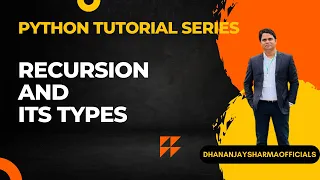 Recursion Recursion using Python Types of Recursion Python Tutorial in Hindi