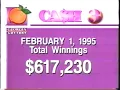 Georgia Lottery Cash 3 Update Bumper February 1 1995