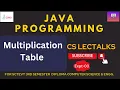 Java program to print Multiplication Table sctevt java programs Multiplication Table Expt-3