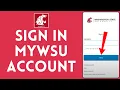 MyWSU Login How to Sign in to Washington State University Student Portal Account 2024