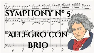 Download Symphony Nº 5 - Allegro con brio - L. van Beethoven (For String Quartet) MP3