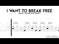 Download Lagu How To Play I Want To Break Free On Drums!