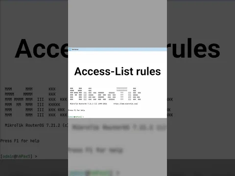 Access List rules for WiFi