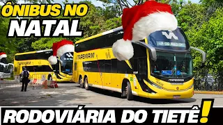 BUSES TO THE EXTREME!!! BUS MOVEMENT AT THE TIETÊ BUS STATION ON CHRISTMAS EVE PART 1