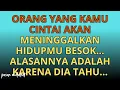 Download Lagu 💌Orang yang kamu cintai akan meninggalkan hidupmu besok... alasannya adalah karena dia tahu...