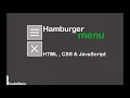 Animated Hamburger Menu Using HTML - CSS and JavaScript