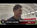 NC State Football Fall Camp 2026 Keenan Allen WR talks leadership not playing soft games
